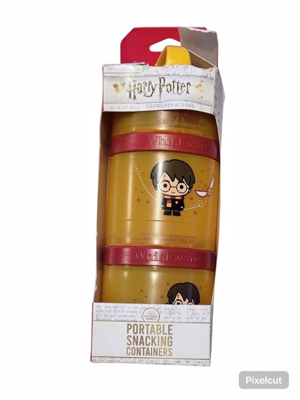 Whiskware Harry Potter Stackable Snack Pack Gold & Red - New